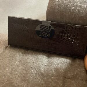 Chic Crocodile Embossed Clutch